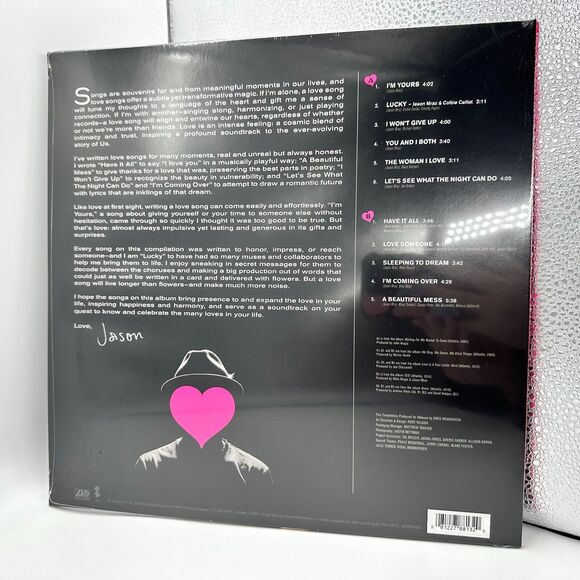 Jason Mraz Lalalalovesongs Limited Edition Neon Pink Vinyl Sealed NEW - Picture 2 of 3